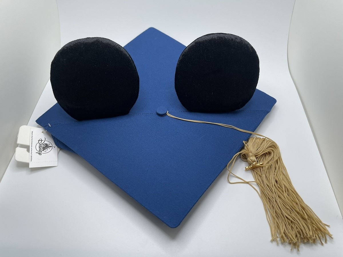 New Disney Parks Mickey Mouse Graduation Cap Ear Blue  display picture 3