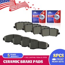 Front & Rear Brake Disc Pads Set For 2019 - 2024 Honda Passport