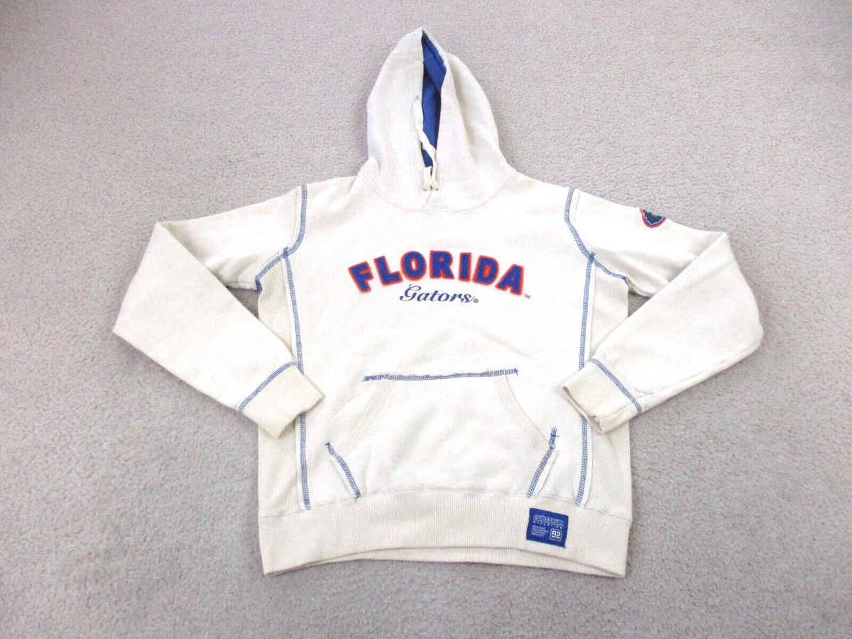 Florida Gators Sweater Adult Medium White Blue Football Hoodie