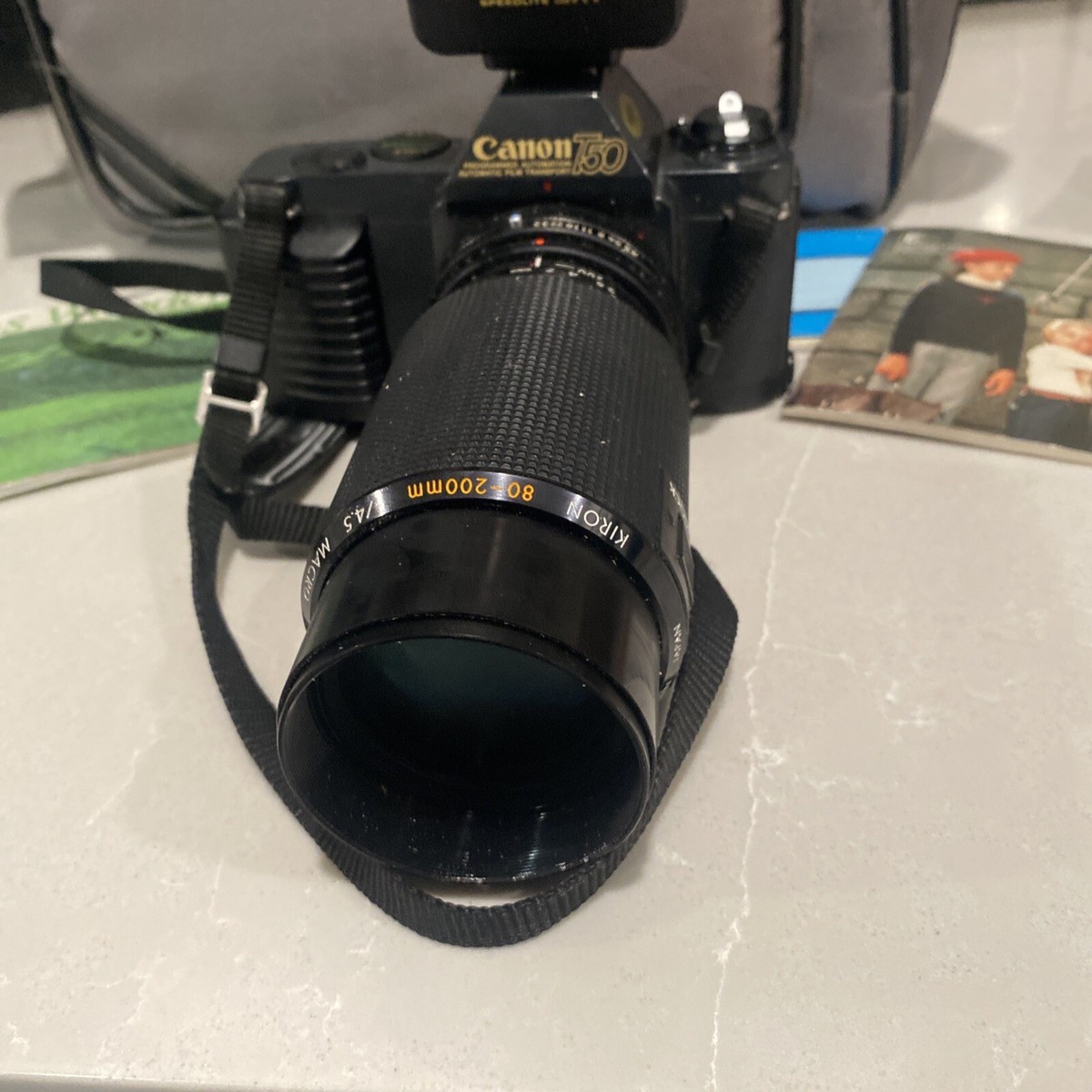 Canon T50 Camera - W/ Lenses And Canon 244T Flash And Bag