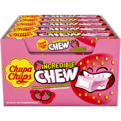 Chupa Chups Incredible Chew Erdbeere  20x45 g Pg.