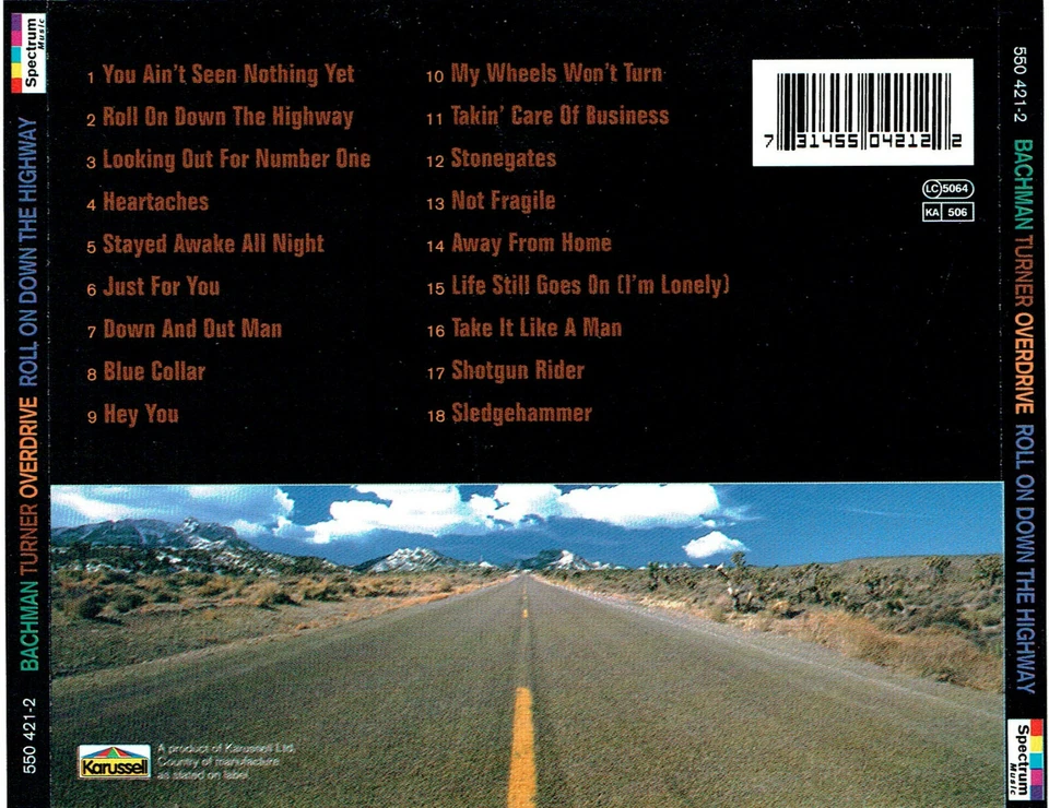 Bachman-Turner Overdrive - Roll On Down The Highway, You Ain't Seen Nothin' Yet - Bild 2 von 2