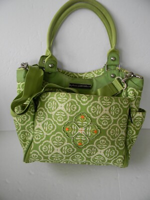 Petunia Pickle Bottom Green Bag Backpack Laptop Case Travel Bag