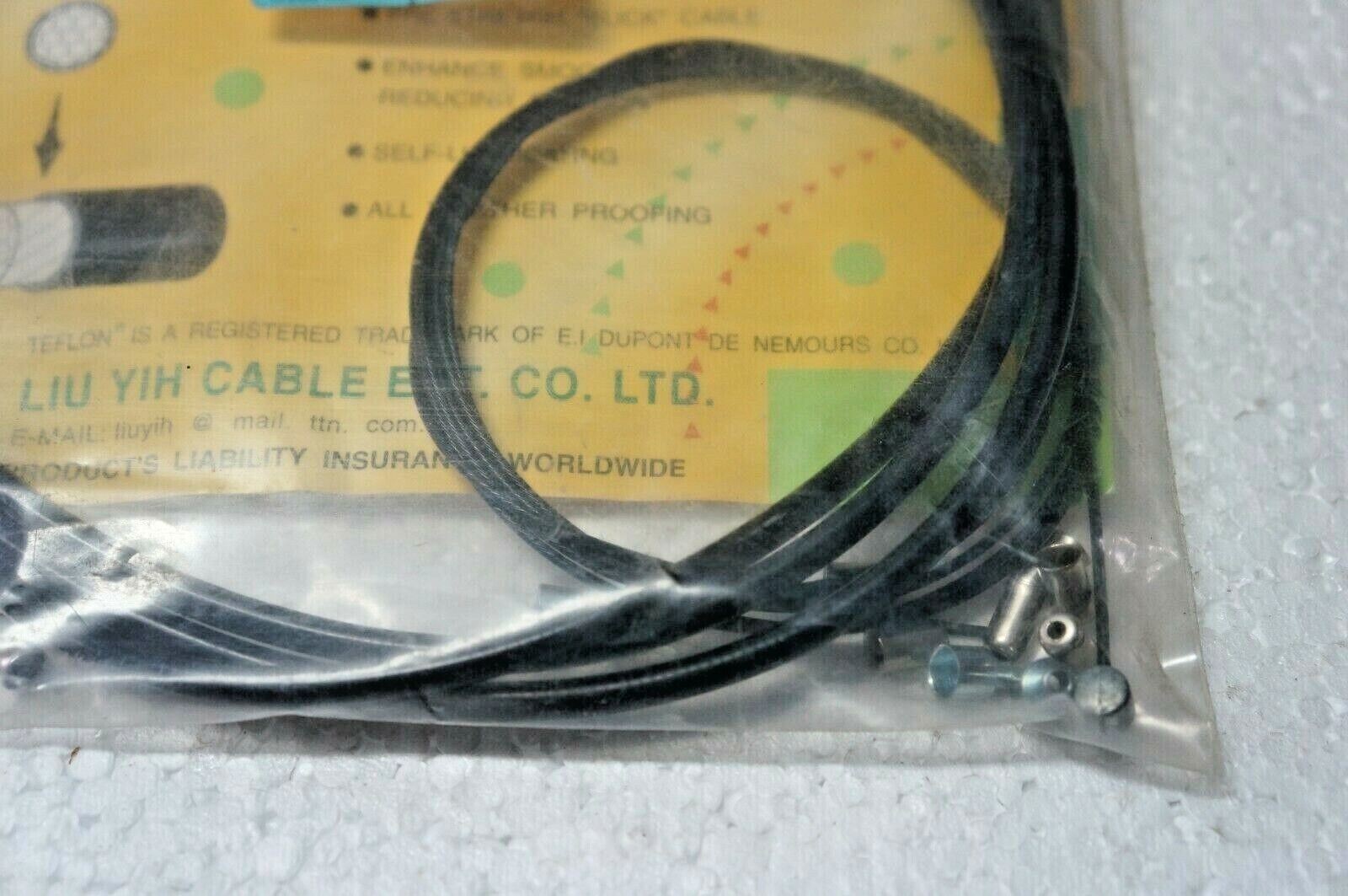 KIT CAVI ALLIGATOR NERI TEFLONATI BICI DA CORSA CITY BIKE MTB BMX VINTAGE foto 2