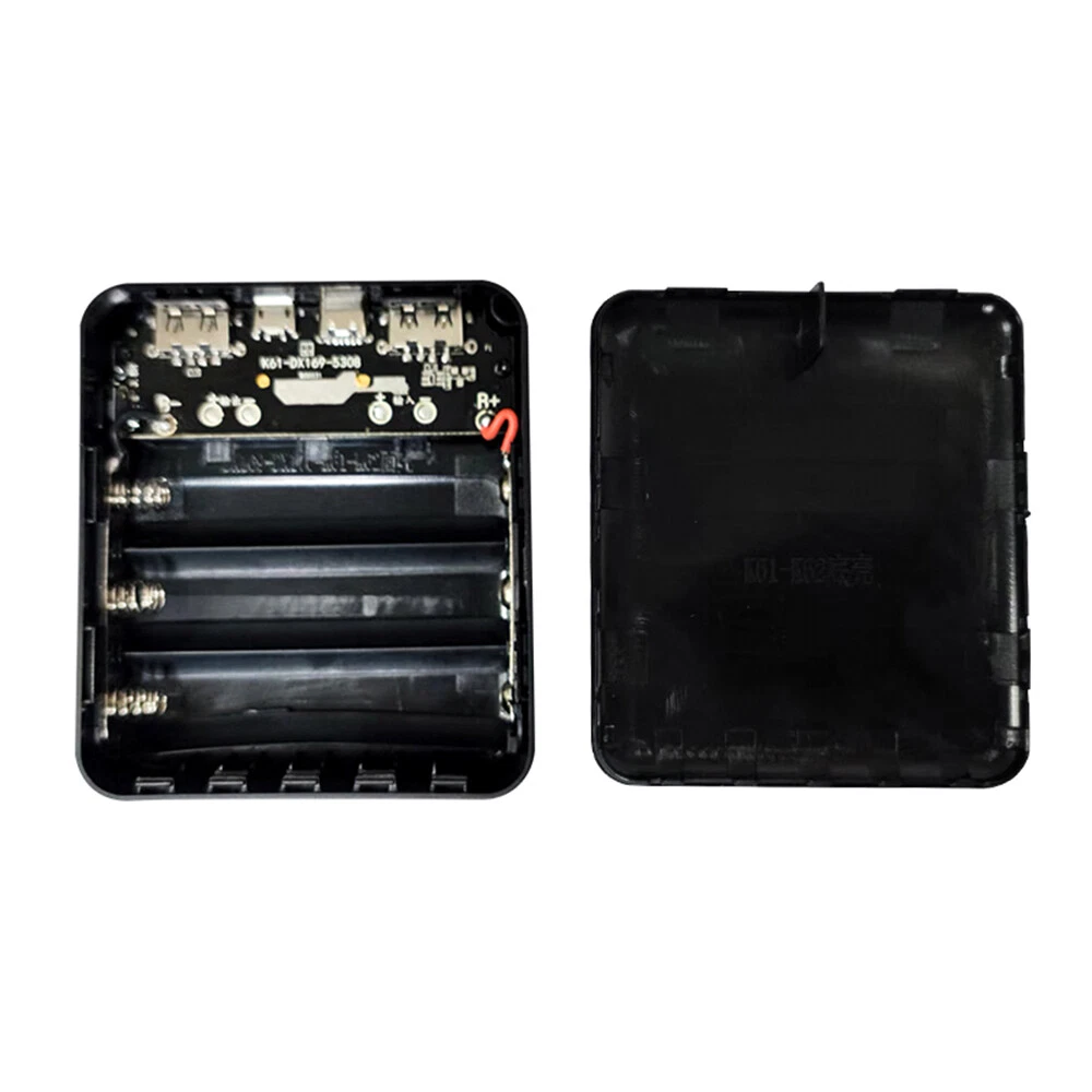 3-Slot 18650 Power Bank Case with Dual USB and LCD Display - DIY Charger Shell Kit