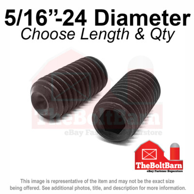 #ad 5 16quot; 24 Alloy Cup Point Allen Socket Set Screw Fine Black Oxide Pick Size $873.38