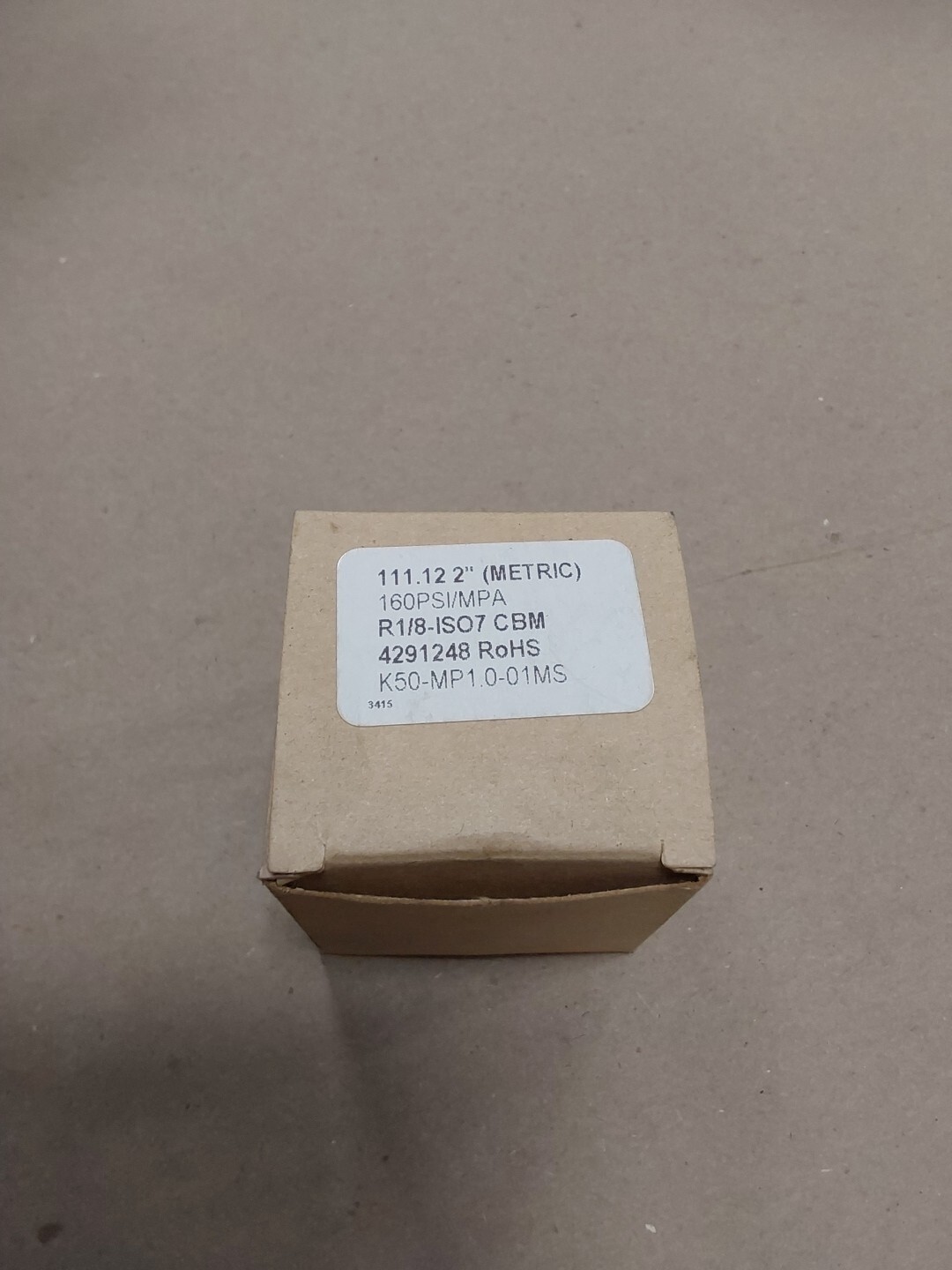 SMC R1/8-IS07 CBM PRESSURE GAUGE 0-160 PSI 1.1 MPA