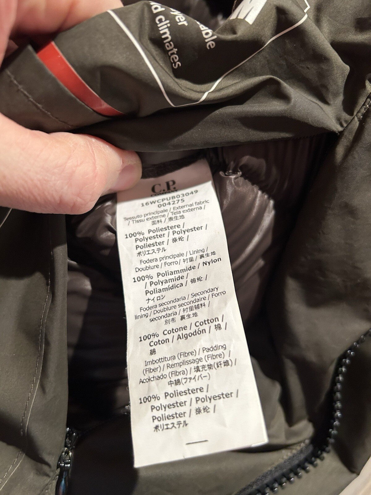 C.P. Company Down Jacket Micro-M Medium Green Olive Goggle image 6