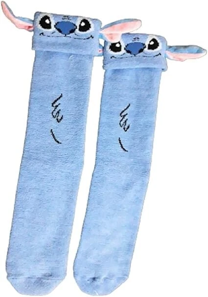 Disney Stitch 3D Ladies Slipper Socks Cosy Warm Winter Gripper Bed Socks Gift - Image 3 of 4