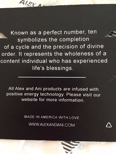 Alex and Ani Expandable Love Perfect 10 Blue Beaded Adjustable Silk Bracelet - Picture 4 of 4