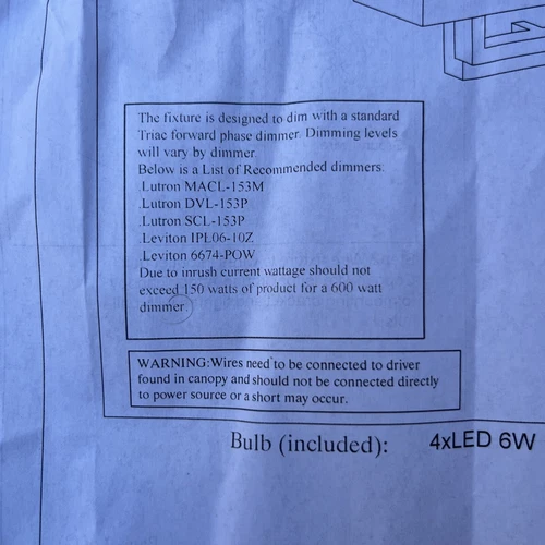 Edinburgh 4-light LED Satin Nickel Wall Sconce - Picture 4 of 7