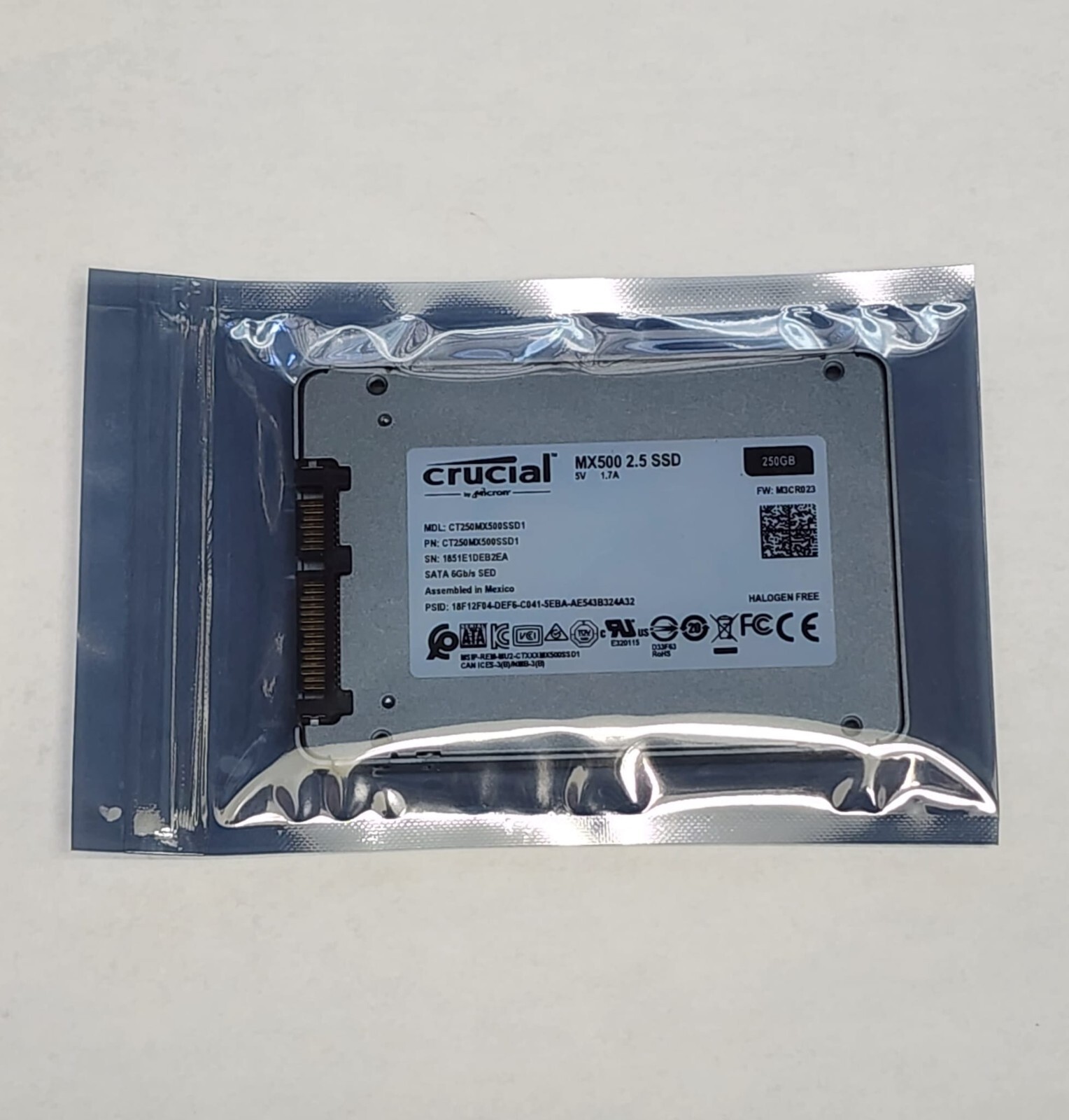 SSD Crucial MX500 250GB SATA 3D NAND – Fino A 560MB/s, Affidabilità E Prestazioni Garantite