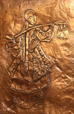 Antique 40 cm copper decorative sculpture Folk art - Bild 1 von 4