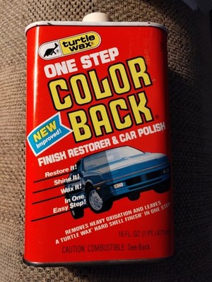 Vintage Turtle Wax Color Back Finish Restorer Polish 1987  Full 16oz USA