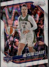 2025 Panini Prizm WNBA #129 Alysha Clark White Seismic Prizms
