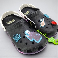 CROCS Jujutsu Kaisen Anime CLASSIC CLOG Womens Size 9 Sandals Black Japan NEW