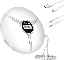 KLIM Discman - WEIß - Tragbarer Discman, CD Player