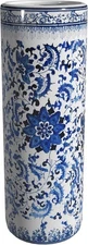 Red Lantern 24" Floral Blue & White Porcelain Umbrella Stand or Planter