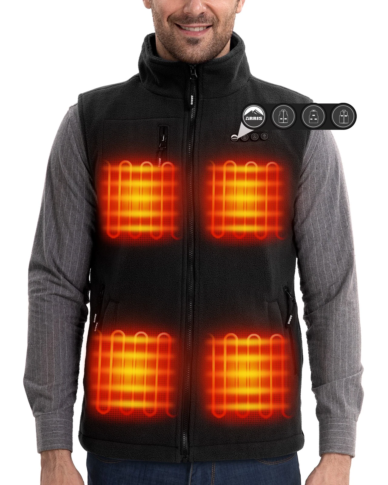 ARRIS Men&Women's Fleece Heated Vest with Battery Pack Size Adjustable
Opens in a new window or tab