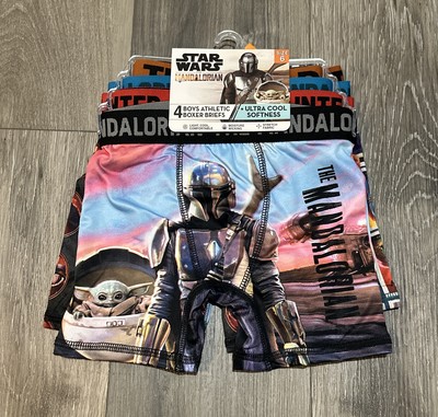 Star Wars Big Boys 4-pk Athletic Boxer Briefs Ultra Cool Softness Size 6 NWT