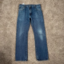 Levis 517 Jeans Mens 34x34 Blue Bootcut Mid Rise Medium Wash Western Denim