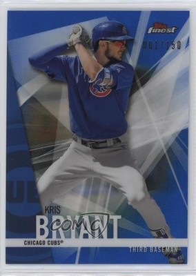 2017 Topps Finest Blue Refractor 1/150 Kris Bryant #100 13iq