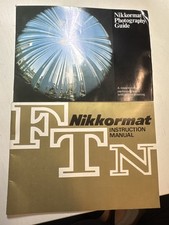 Original Nikon Nikkormat FTN Camera Instruction Manual  Photography Guide