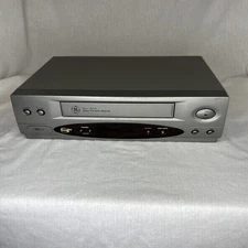 GE VG4054 VCR 4-Head Video Cassette Recorder VHS Player Tested Works