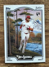 2025 Topps x Bob Ross: The Joy of Baseball NIKO KAVADAS Rookie RC #97 Angels