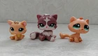 Littlest Pet Shop LPS AUTHENTIC LOT PERSIAN CAT #1761,Bon Bon Cat 2603,#1691 CAT