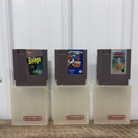 Lot Of 3 NES Galaga Ikari Warriors Mappy-Land (Nintendo NES, 1985) With Cases