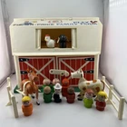 Vintage 1967 Fisher Price Little People Play Family Farm Barn