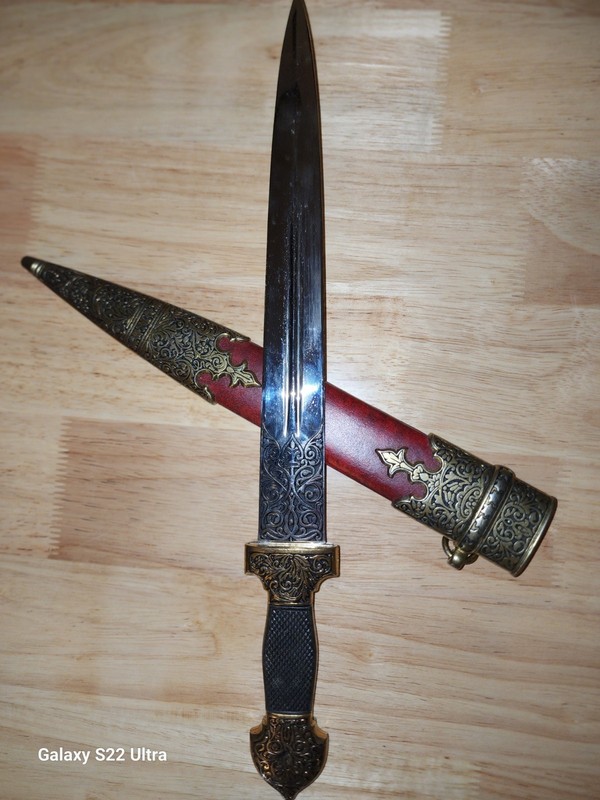 VERY RARE Vintage Denix Model DX4058 Russian Kindjal Replica