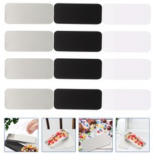 12Pcs Reusable Silver Metal Storage Boxes Compact Tinplate Container