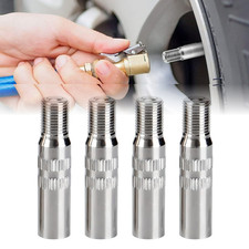 4pcs Chrome Tyre Wheel Valve Extension Extender Caps Stem For Car Truck Van