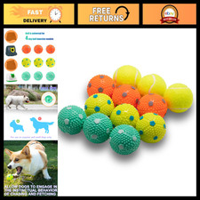 12 Pack Dog Balls - 9 Latex  3 Tennis Balls for Small Dogs  Puppies, 2
