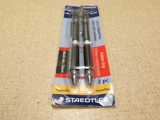Staedtler 924 Drafting Needle Point Ballpoint Pen 2 Pack 05BK2 NOS Superfine