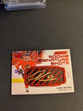 2023-24 Upper Deck Engrained Lukas Reichel Rookie Signature Shots /75 Gold Auto