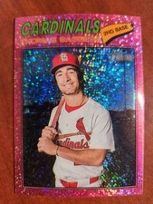 2026 Topps Heritage #230 Thomas Saggese - Pink Sparkle - St. Louis Cardinals. 🔥