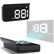 Car Heads-Up Display GPS Speedometer with Automatic Brightness and Large Font