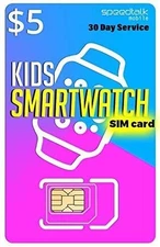 SpeedTalk Mobile $5 Preloaded SIM Card Kit for Kids Smart Original Version 