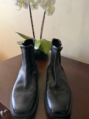 GUCCI Men s Black Chelsea Boots Size 12D Made in Italy Worn Twice Impeccable