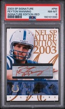 2003 Upper Deck SP Signature Peyton Manning /100  AUTO Red Ink PSA  8 AUTOGRAPH