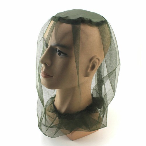 Zanzariera da viaggio viso campeggio midge rete protezione insetti cappello UK testa Q7Y5 - Foto 10 di 12