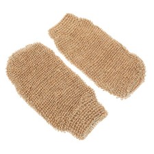 2 Pcs Jute Rub Bath Towels Bath Hand Rubbing Gloves Shower Gloves for Bathing