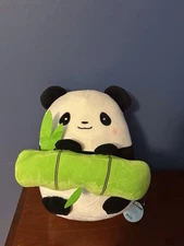 NEW Takashoji 14in Panda Holding Big Bamboo Plush Cute Gift Round1 Exclusive
