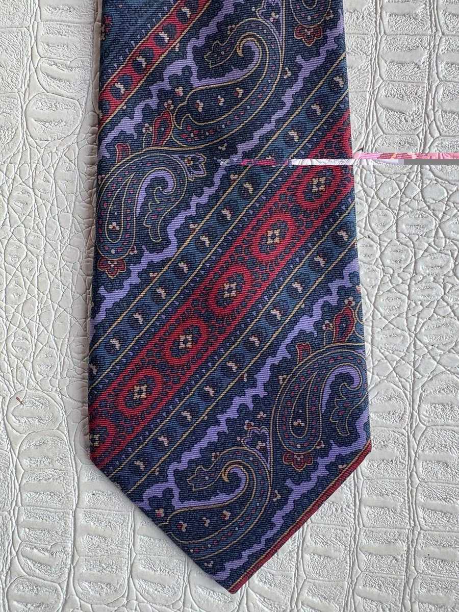 Cravate Vintage Nina Ricci Monsieur Paris-Seoul – Soie à Gros Pois – Largeur 10 Cm