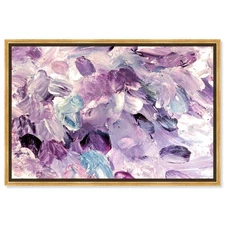 Oliver Gal Amethyst Gardens Canvas Print Wall Art for Living Room, Bedroom, a...