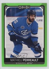 2021-22 O-Pee-Chee Neon Green Border 42/50 Mathieu Perreault #197 0ol8