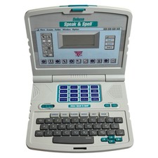 Rare 1996 Tiger ED Deluxe Speak  Spell Laptop Vintage Educational Toy Tested